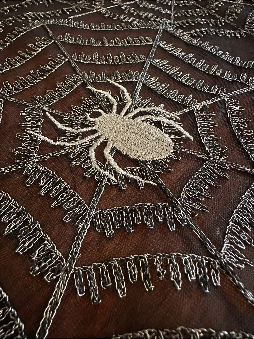 Halloween Spiderweb Table Runner - Black - Home Dining - NEW